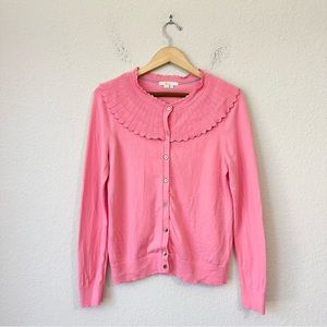 Boden Pink Abercorn Scallop Cardigan Size 10